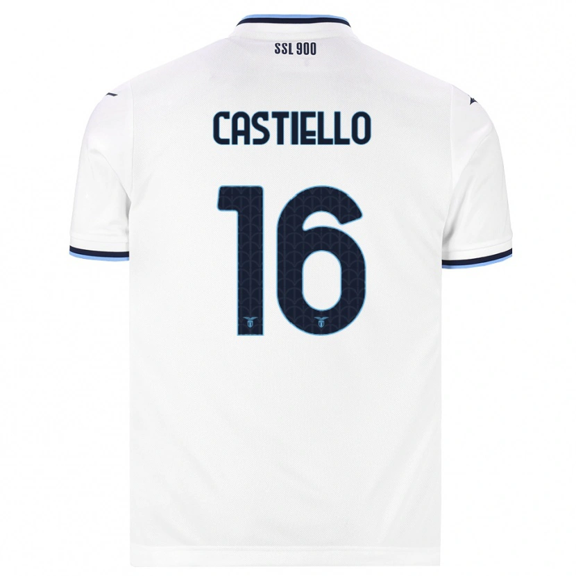 DanxenメンズAntonietta Castiello#16ホワイト ネイビーブルーアウェイシャツ2026/27ジャージーユニフォーム