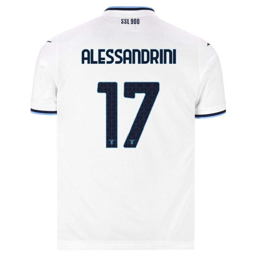 DanxenメンズFabrizio Alessandrini#17ホワイト ネイビーブルーアウェイシャツ2026/27ジャージーユニフォーム