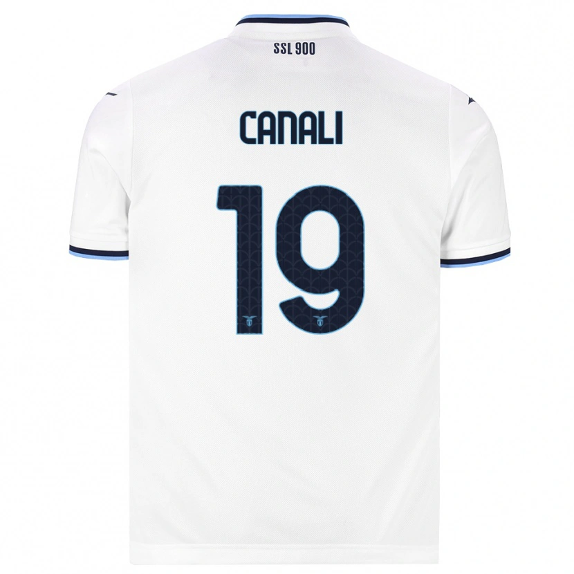 DanxenメンズGiorgio Canali#19ホワイト ネイビーブルーアウェイシャツ2026/27ジャージーユニフォーム