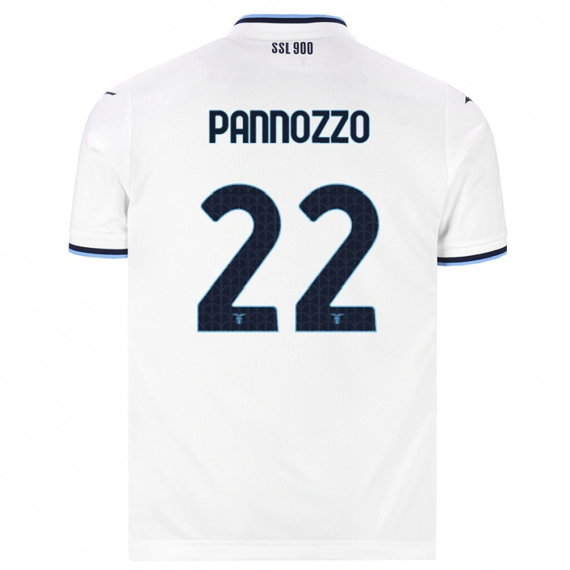 DanxenメンズNicolò Pannozzo#22ホワイト ネイビーブルーアウェイシャツ2026/27ジャージーユニフォーム
