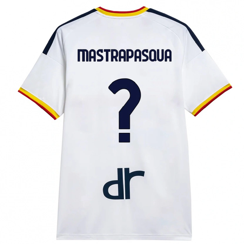 DanxenメンズTommaso Mastrapasqua#0ホワイト イエロー レッドアウェイシャツ2026/27ジャージーユニフォーム