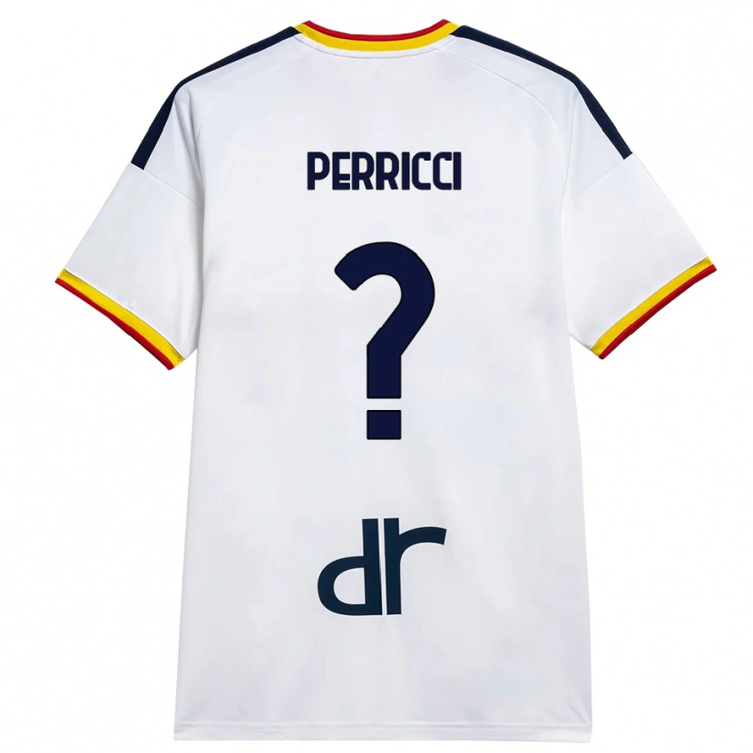 DanxenメンズGabriele Perricci#0ホワイト イエロー レッドアウェイシャツ2026/27ジャージーユニフォーム