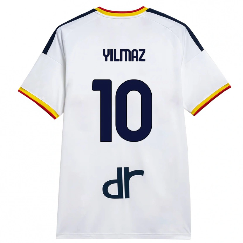 DanxenメンズEnes Yilmaz#10ホワイト イエロー レッドアウェイシャツ2026/27ジャージーユニフォーム
