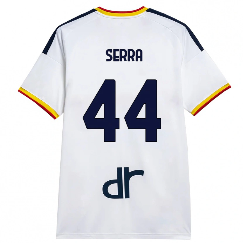 DanxenメンズFrancesco Serra#44ホワイト イエロー レッドアウェイシャツ2026/27ジャージーユニフォーム