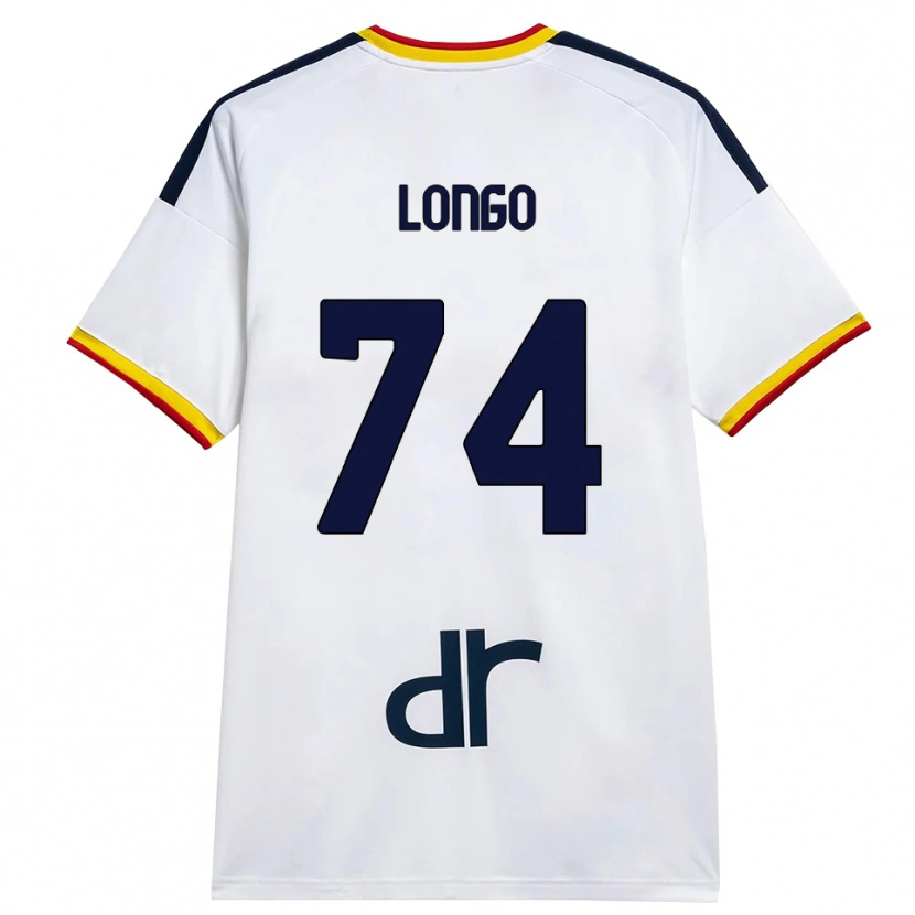 DanxenメンズFrancesco Longo#74ホワイト イエロー レッドアウェイシャツ2026/27ジャージーユニフォーム