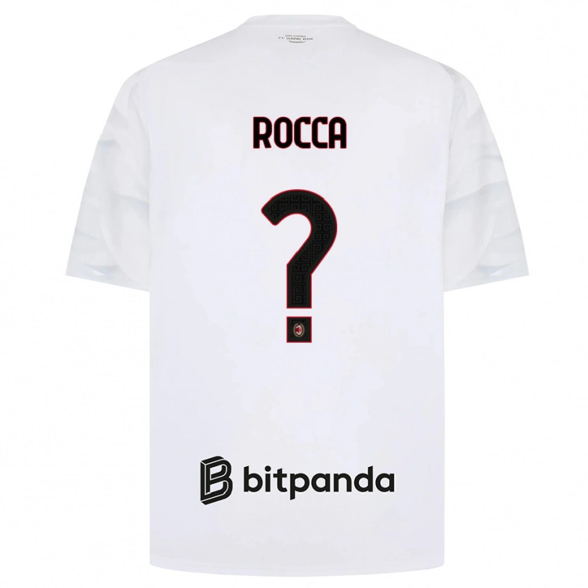 DanxenメンズLudovico Rocca#0ホワイト レッド ブラックアウェイシャツ2026/27ジャージーユニフォーム