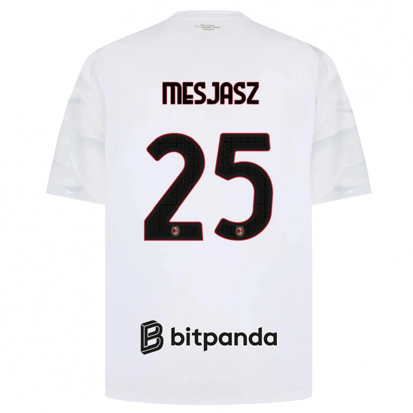 DanxenメンズMałgorzata Mesjasz#25ホワイト レッド ブラックアウェイシャツ2026/27ジャージーユニフォーム