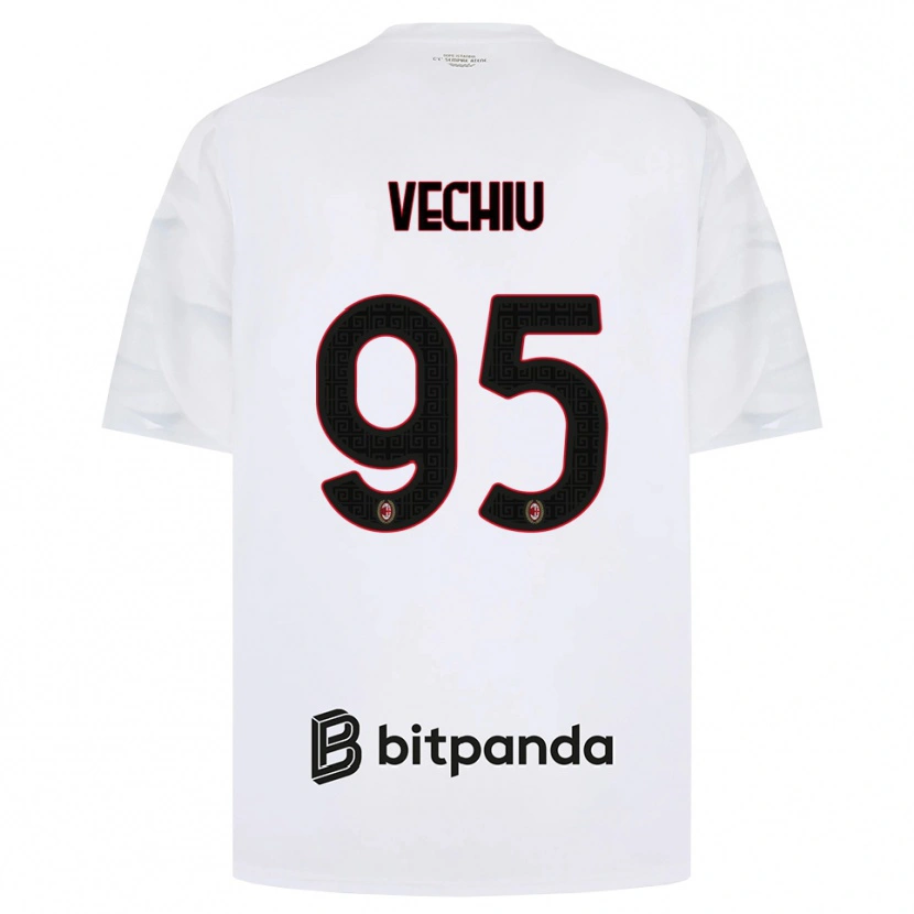 DanxenメンズChristian Vechiu#95ホワイト レッド ブラックアウェイシャツ2026/27ジャージーユニフォーム