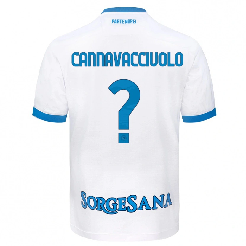 DanxenメンズLuigi Pio Cannavacciuolo#0ホワイト スカイブルーアウェイシャツ2026/27ジャージーユニフォーム