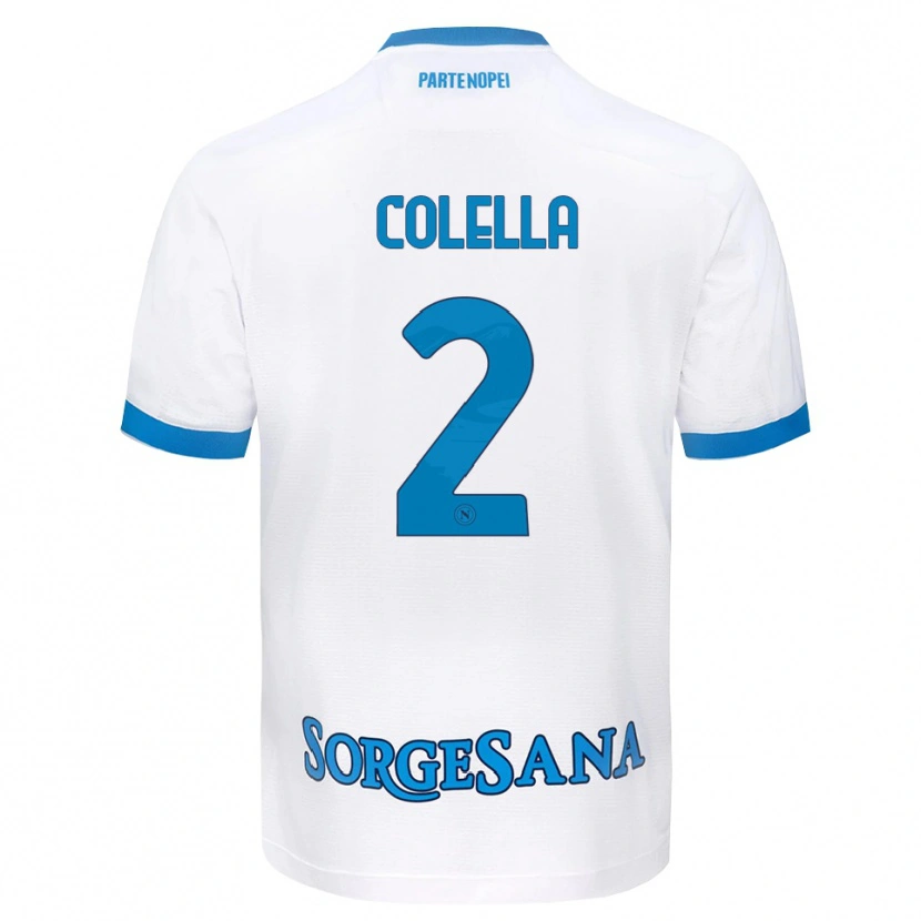 DanxenメンズRaffaele Colella#2ホワイト スカイブルーアウェイシャツ2026/27ジャージーユニフォーム