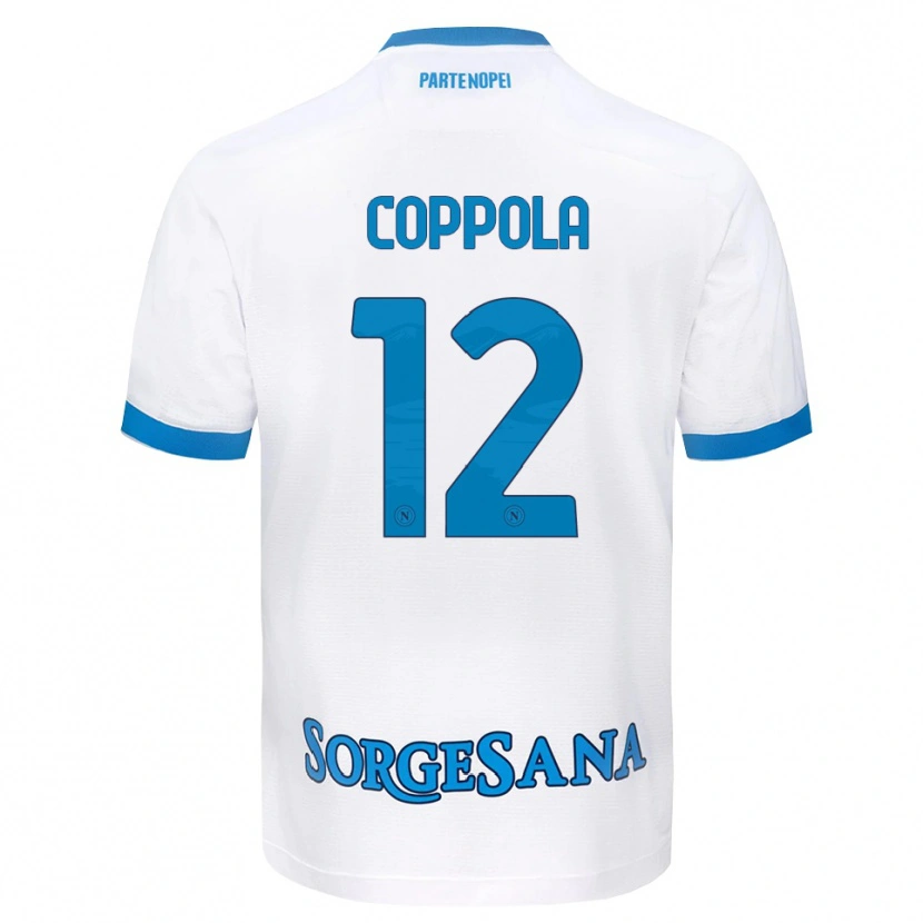 DanxenメンズBernard Coppola#12ホワイト スカイブルーアウェイシャツ2026/27ジャージーユニフォーム