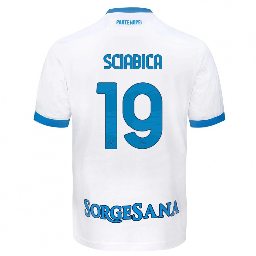 DanxenメンズManuela Sciabica#19ホワイト スカイブルーアウェイシャツ2026/27ジャージーユニフォーム