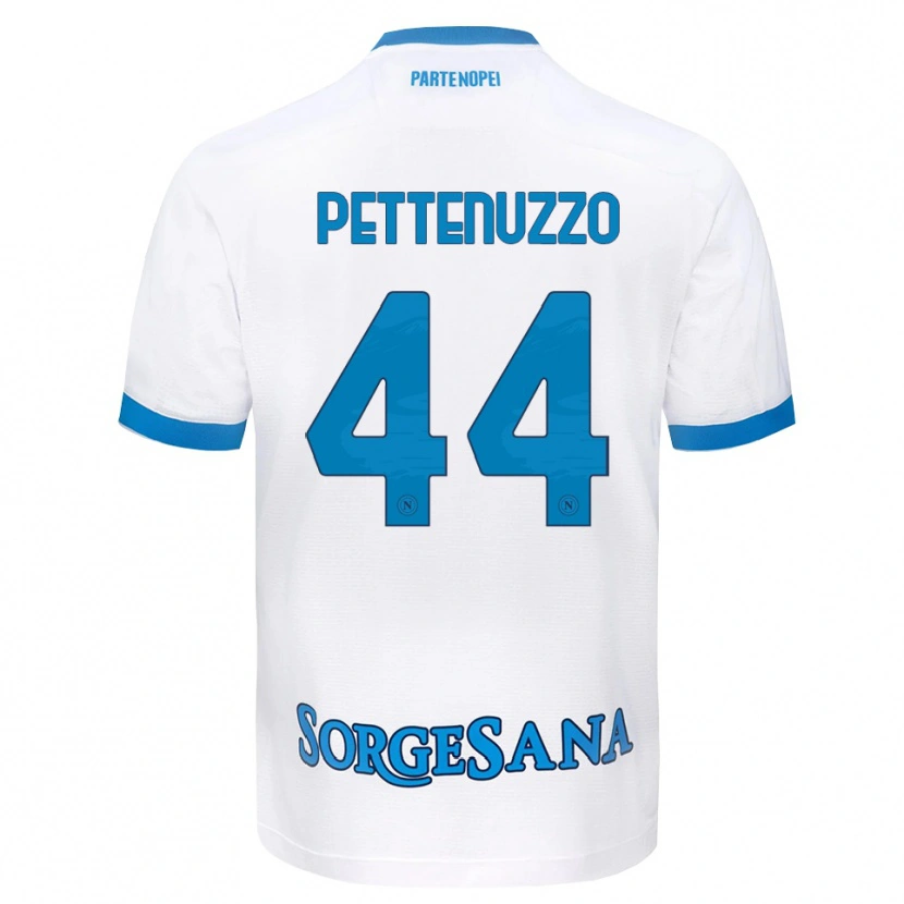 DanxenメンズTecla Pettenuzzo#44ホワイト スカイブルーアウェイシャツ2026/27ジャージーユニフォーム