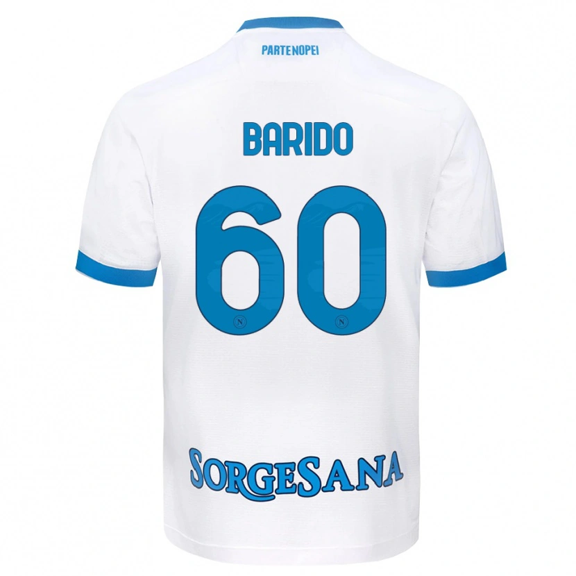 DanxenメンズFrancisco Baridó#60ホワイト スカイブルーアウェイシャツ2026/27ジャージーユニフォーム