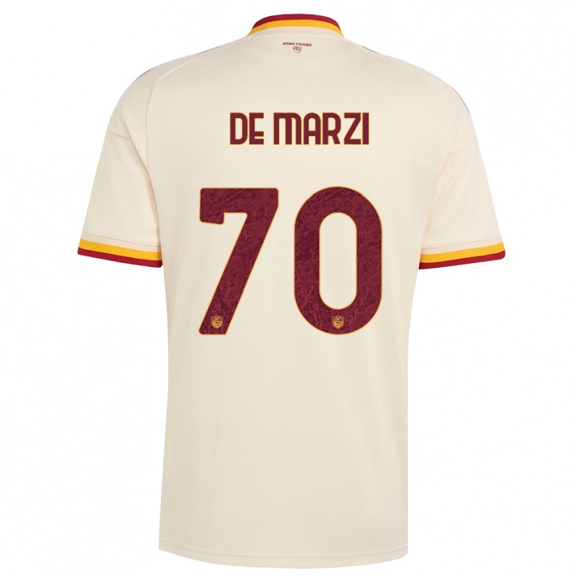 DanxenメンズGiorgio De Marzi#70シャンパン レッド イエローアウェイシャツ2026/27ジャージーユニフォーム