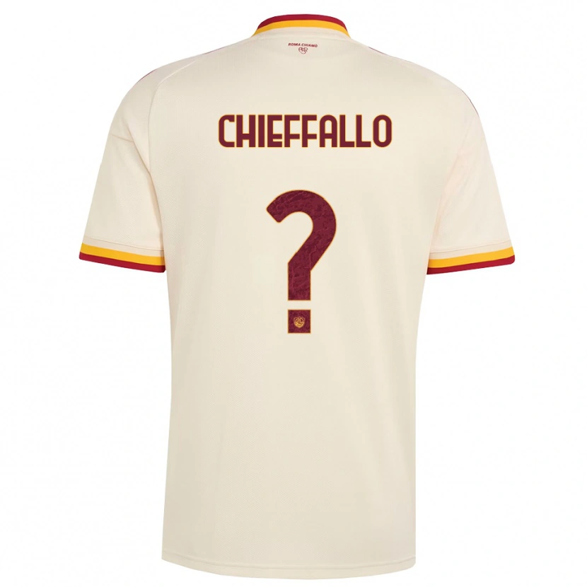 DanxenメンズNiccolò Chieffallo#0シャンパン レッド イエローアウェイシャツ2026/27ジャージーユニフォーム