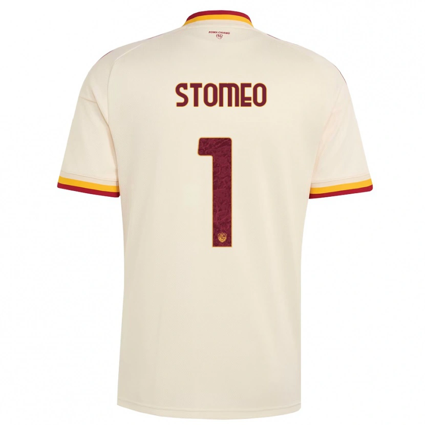 DanxenメンズGiorgio Stomeo#1シャンパン レッド イエローアウェイシャツ2026/27ジャージーユニフォーム