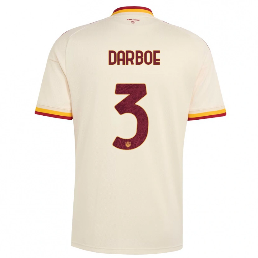 DanxenメンズBalagie Darboe#3シャンパン レッド イエローアウェイシャツ2026/27ジャージーユニフォーム