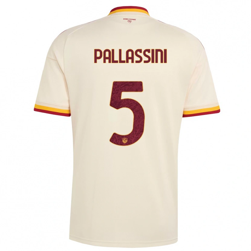 DanxenメンズLuca Pallassini#5シャンパン レッド イエローアウェイシャツ2026/27ジャージーユニフォーム