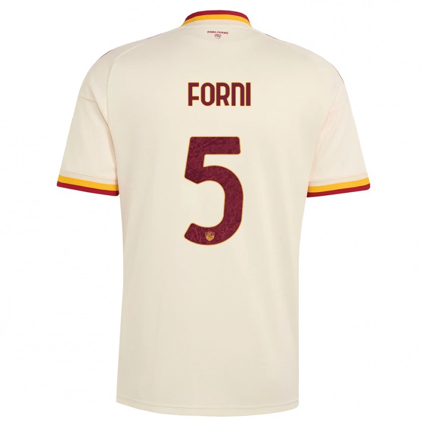 DanxenメンズMatteo Forni#5シャンパン レッド イエローアウェイシャツ2026/27ジャージーユニフォーム