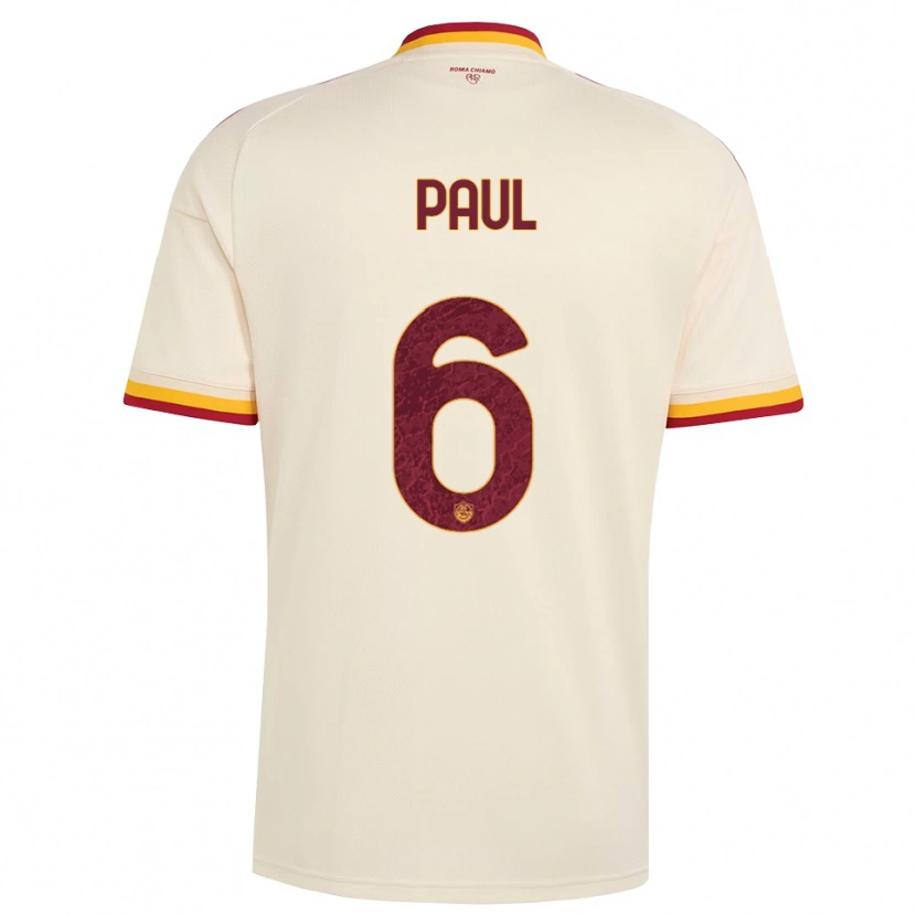 DanxenメンズDaniele Paul#6シャンパン レッド イエローアウェイシャツ2026/27ジャージーユニフォーム