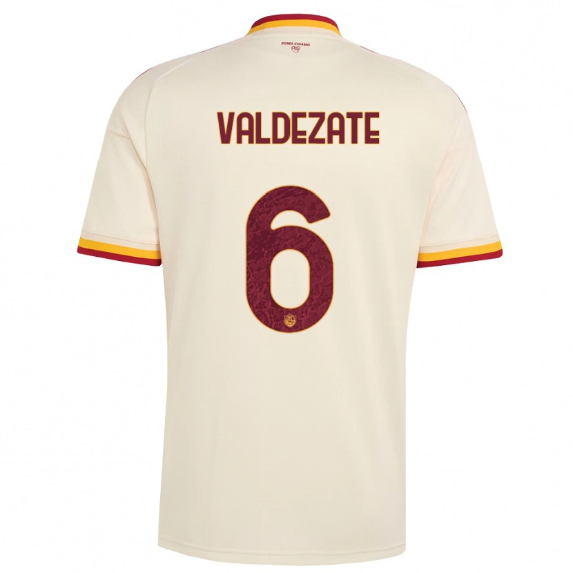 DanxenメンズOihane Valdezate#6シャンパン レッド イエローアウェイシャツ2026/27ジャージーユニフォーム