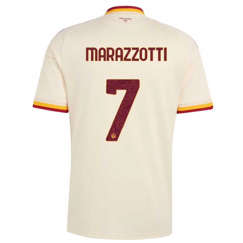 Danxenメンズファブリツィオ マラッツォッティ#7シャンパン レッド イエローアウェイシャツ2026/27ジャージーユニフォーム