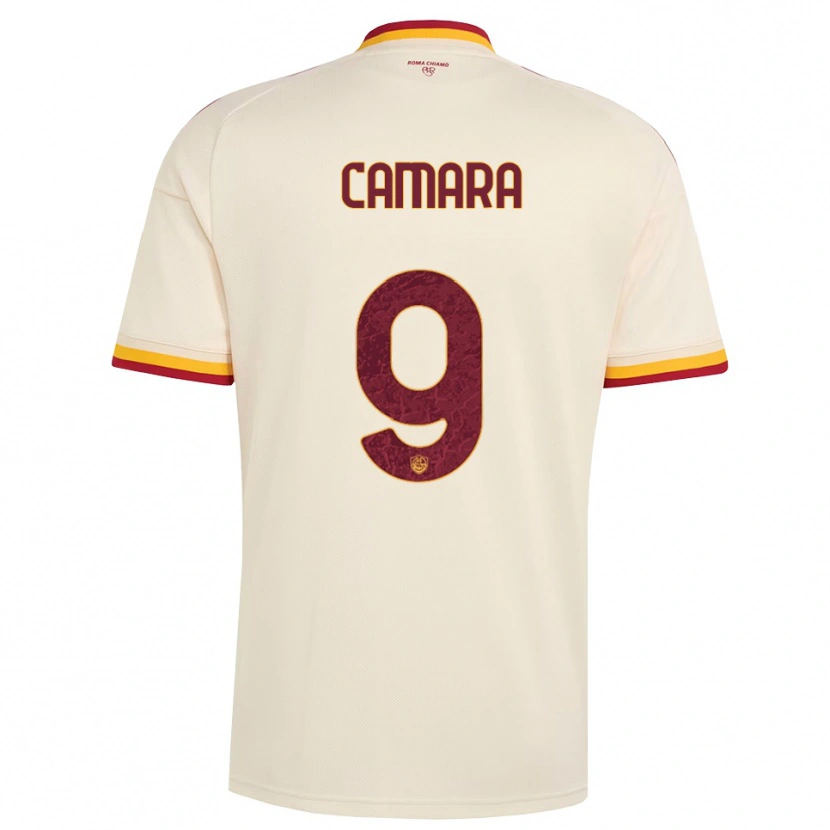 DanxenメンズMandjou Camara#9シャンパン レッド イエローアウェイシャツ2026/27ジャージーユニフォーム