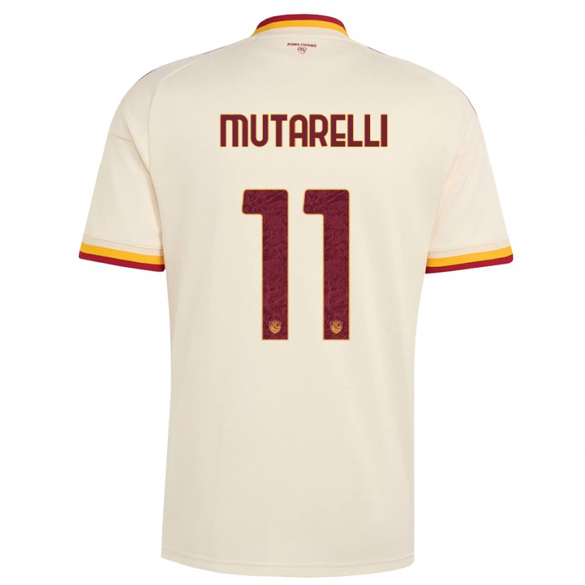DanxenメンズMatteo Mutarelli#11シャンパン レッド イエローアウェイシャツ2026/27ジャージーユニフォーム
