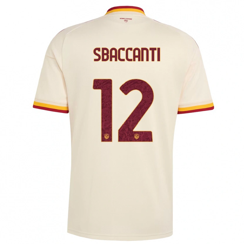 DanxenメンズChristian Sbaccanti#12シャンパン レッド イエローアウェイシャツ2026/27ジャージーユニフォーム