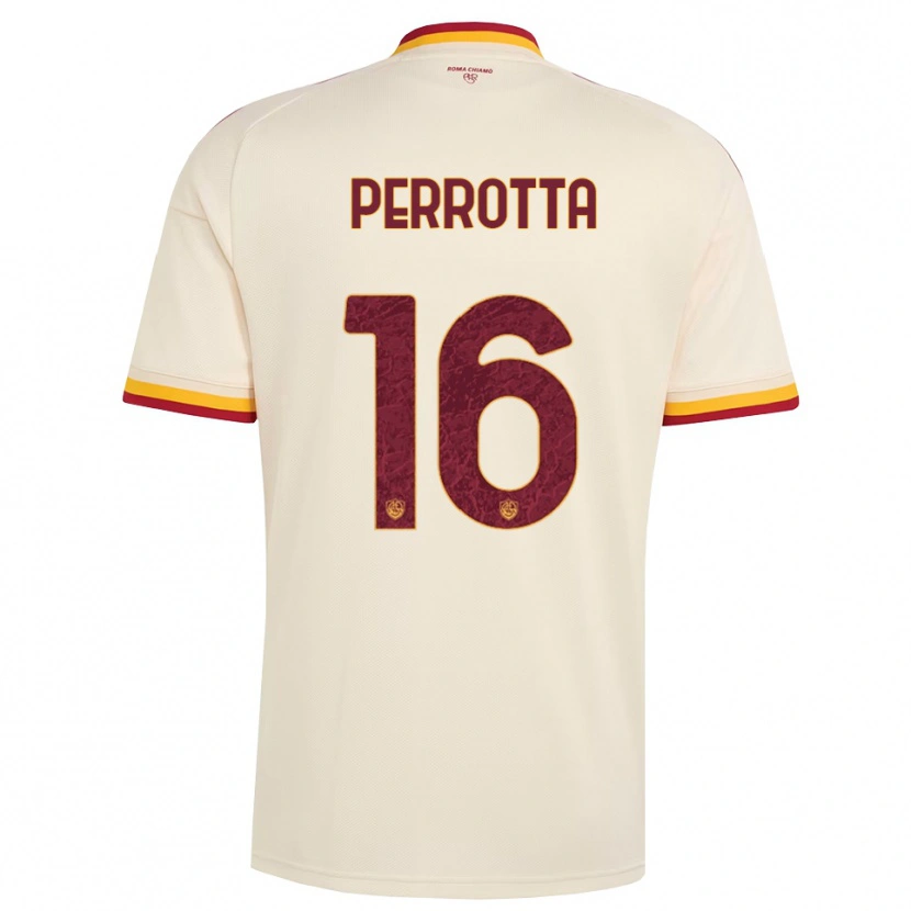DanxenメンズMathias Perrotta#16シャンパン レッド イエローアウェイシャツ2026/27ジャージーユニフォーム