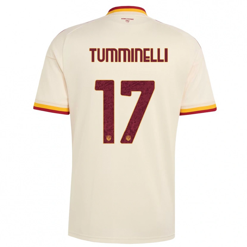 DanxenメンズGianmarco Tumminelli#17シャンパン レッド イエローアウェイシャツ2026/27ジャージーユニフォーム