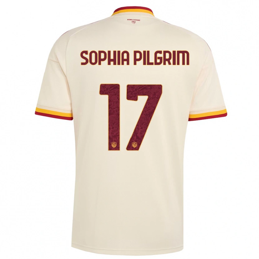 DanxenメンズAlayah Sophia Pilgrim#17シャンパン レッド イエローアウェイシャツ2026/27ジャージーユニフォーム