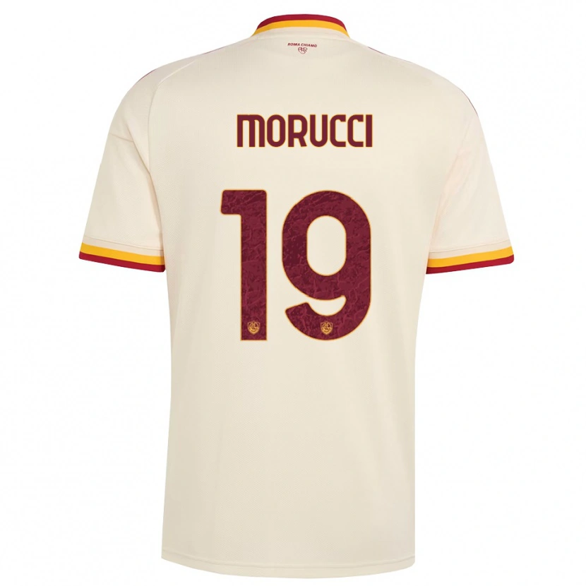 DanxenメンズEdoardo Morucci#19シャンパン レッド イエローアウェイシャツ2026/27ジャージーユニフォーム