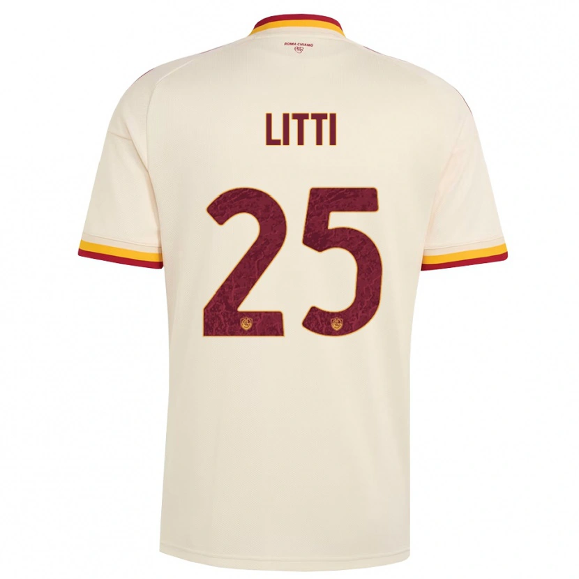 DanxenメンズMarco Litti#25シャンパン レッド イエローアウェイシャツ2026/27ジャージーユニフォーム