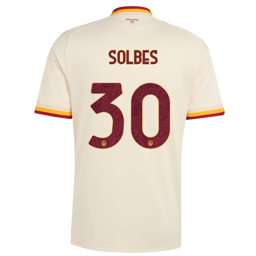 DanxenメンズRicardo Solbes#30シャンパン レッド イエローアウェイシャツ2026/27ジャージーユニフォーム