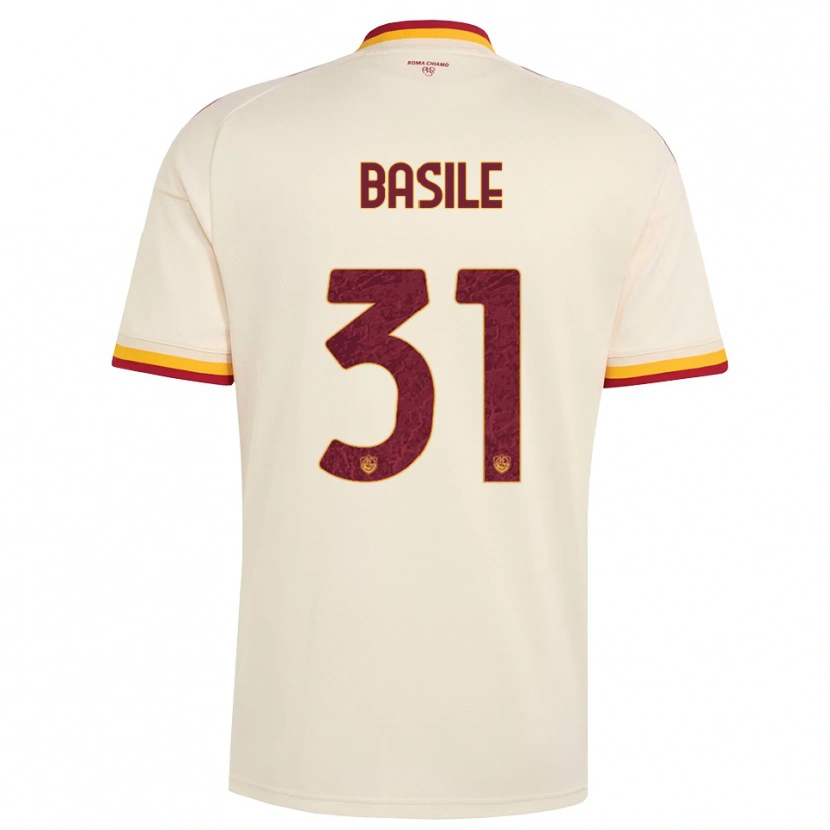 DanxenメンズFilippo Basile#31シャンパン レッド イエローアウェイシャツ2026/27ジャージーユニフォーム