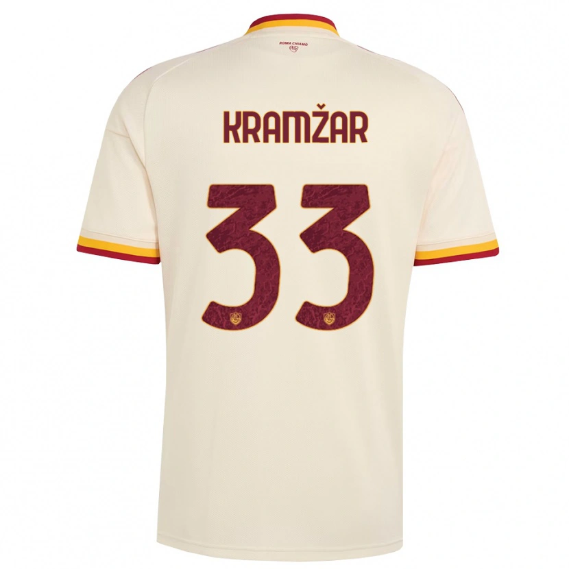 DanxenメンズZara Kramžar#33シャンパン レッド イエローアウェイシャツ2026/27ジャージーユニフォーム