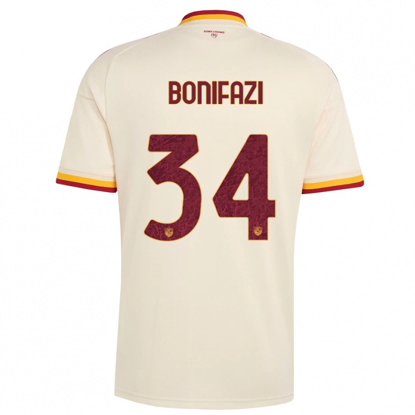 DanxenメンズGiampaolo Bonifazi#34シャンパン レッド イエローアウェイシャツ2026/27ジャージーユニフォーム