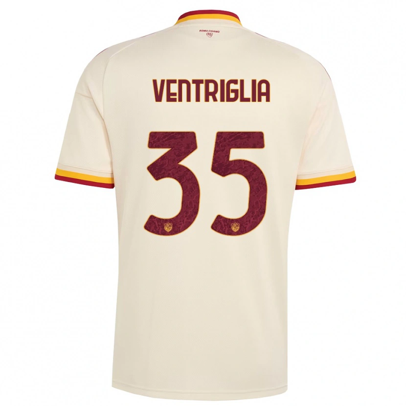 DanxenメンズRosanna Ventriglia#35シャンパン レッド イエローアウェイシャツ2026/27ジャージーユニフォーム