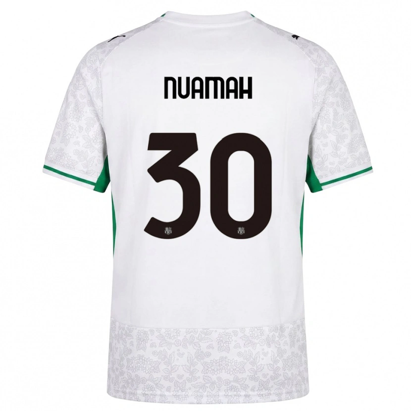 DanxenメンズPatrick Nuamah#30ホワイト ブラック グリーンアウェイシャツ2026/27ジャージーユニフォーム