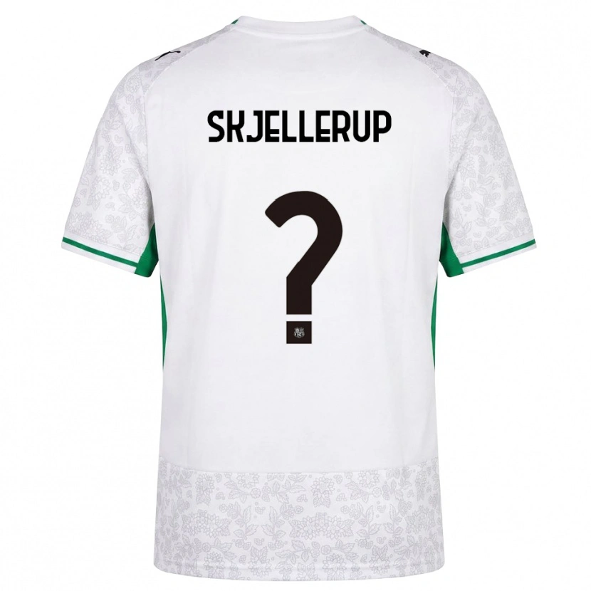 DanxenメンズLaurs Skjellerup#0ホワイト ブラック グリーンアウェイシャツ2026/27ジャージーユニフォーム