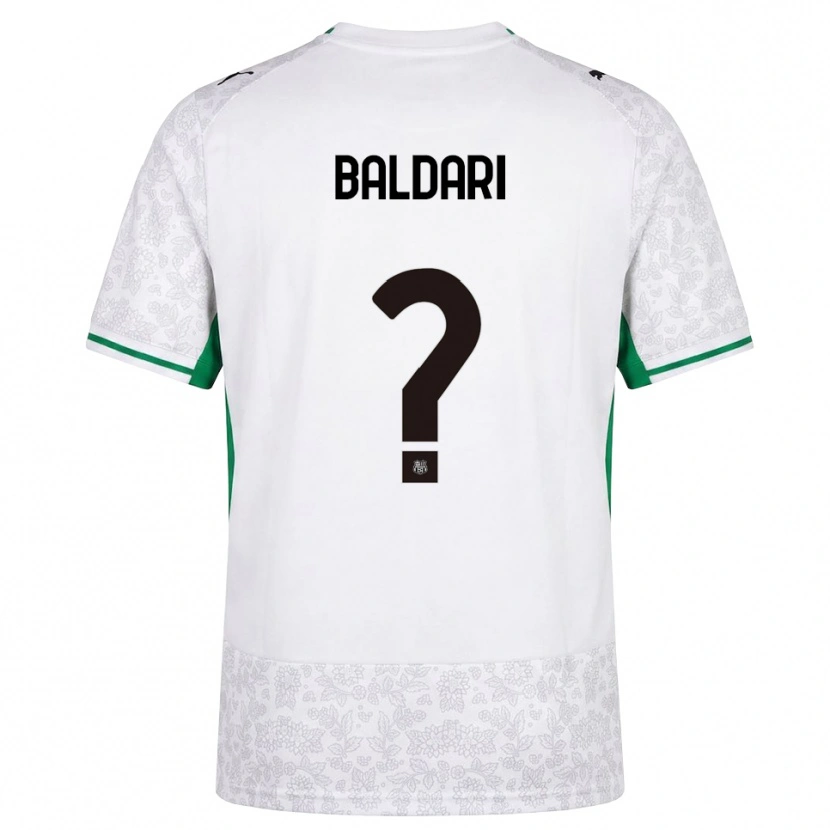 DanxenメンズLuca Baldari#0ホワイト ブラック グリーンアウェイシャツ2026/27ジャージーユニフォーム