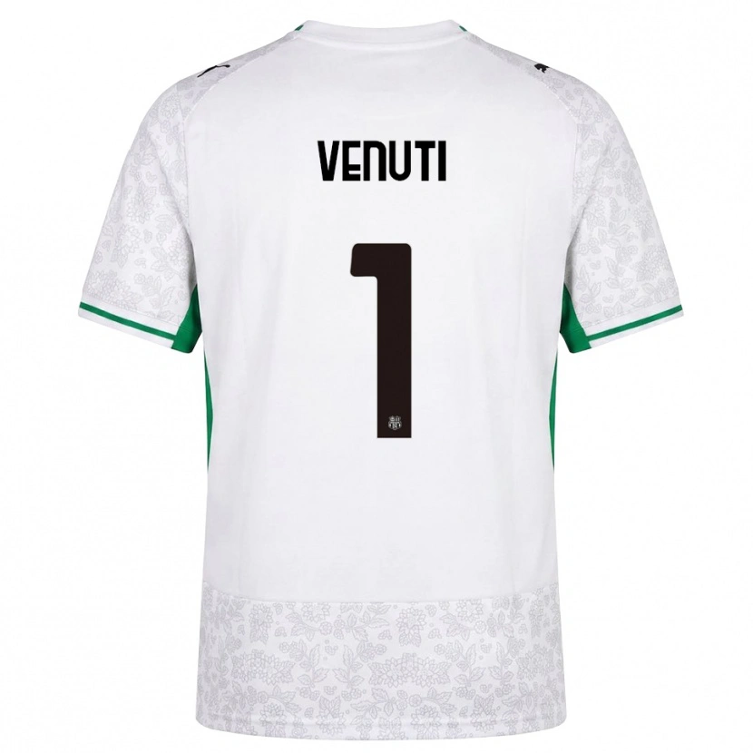 DanxenメンズGioele Venuti#1ホワイト ブラック グリーンアウェイシャツ2026/27ジャージーユニフォーム