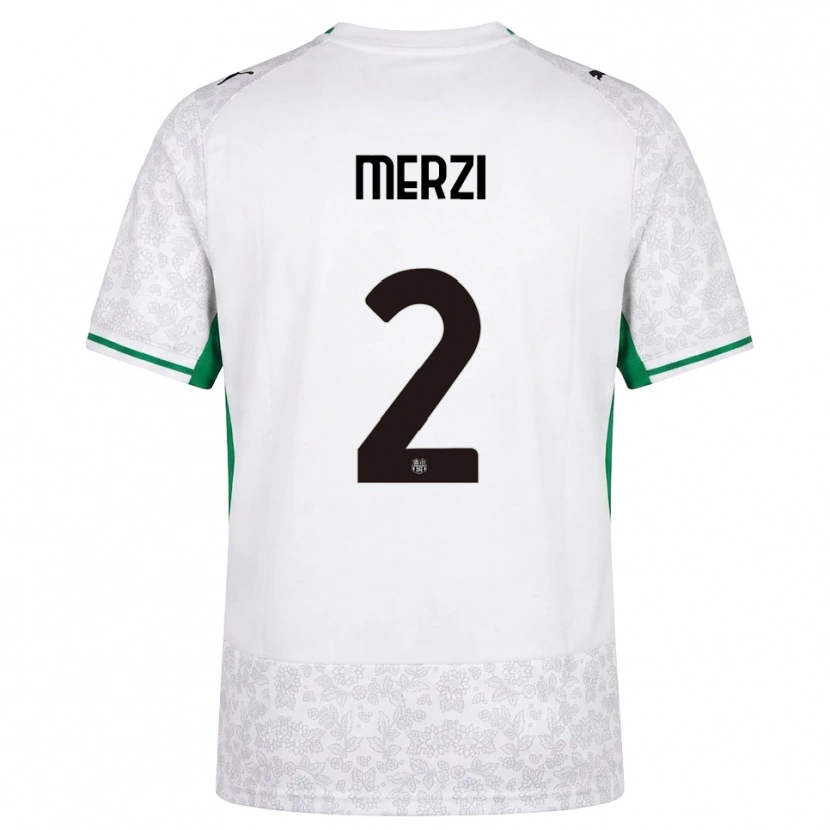 DanxenメンズMatteo Merzi#2ホワイト ブラック グリーンアウェイシャツ2026/27ジャージーユニフォーム