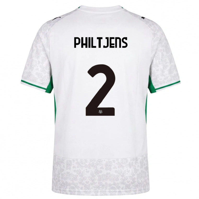DanxenメンズDavina Philtjens#2ホワイト ブラック グリーンアウェイシャツ2026/27ジャージーユニフォーム