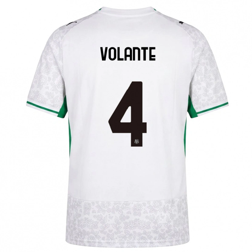 DanxenメンズGiulio Volante#4ホワイト ブラック グリーンアウェイシャツ2026/27ジャージーユニフォーム