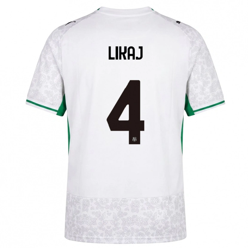 DanxenメンズEnea Likaj#4ホワイト ブラック グリーンアウェイシャツ2026/27ジャージーユニフォーム