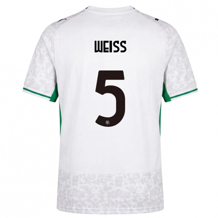 DanxenメンズDavid Weiss#5ホワイト ブラック グリーンアウェイシャツ2026/27ジャージーユニフォーム