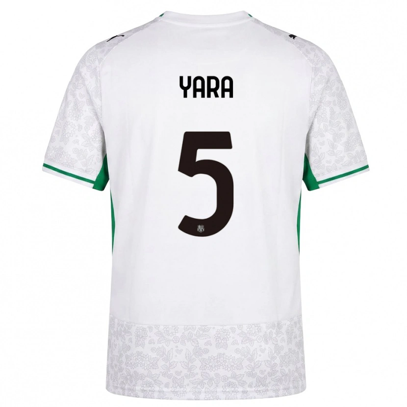 DanxenメンズMoussa Yara#5ホワイト ブラック グリーンアウェイシャツ2026/27ジャージーユニフォーム
